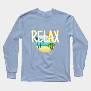 Relax (At Beach) Long Sleeve T-Shirt